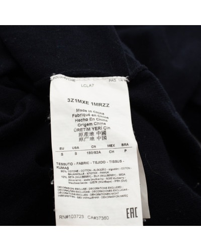 Armani grantowy sweter męski n naszywkami