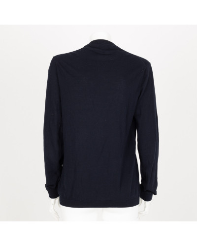 Armani grantowy sweter męski n naszywkami