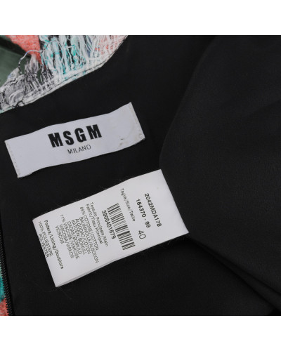 MSGM Sukienka z frędzlami