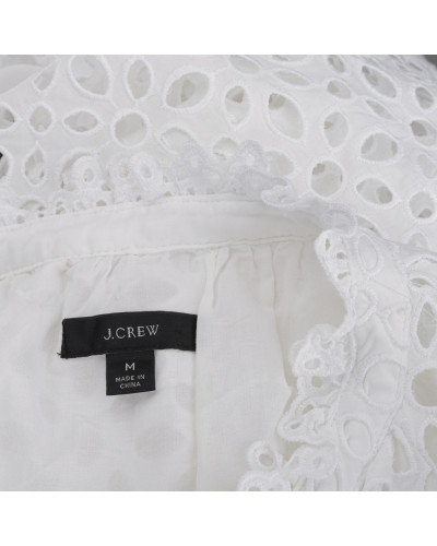 J. Crew Sukienka biała ażurowa