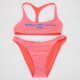 Stella McCartney różowy w niebieskie logo