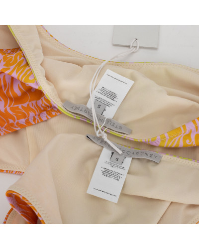 Stella McCartney pomarańczowo żółte napisy
