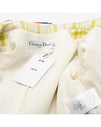 Dior komplet w zieloną kratę