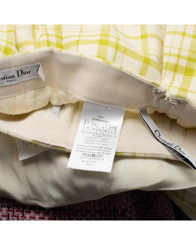 Dior komplet w zieloną kratę
