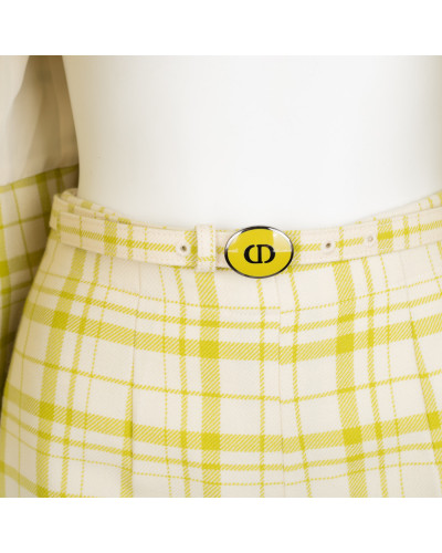 Dior komplet w zieloną kratę