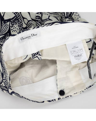 Dior  kremowe spodenki we wzory