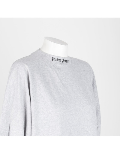 Palm Angels T-shirt szary z logo