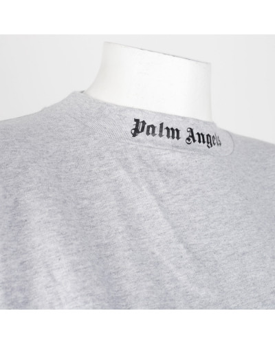 Palm Angels T-shirt szary z logo