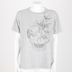 Alexander McQueen Bluzka szara z czaszka