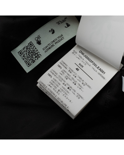 Off-White Kurtka czarina skórzana