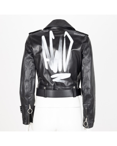 Off-White Kurtka czarina skórzana