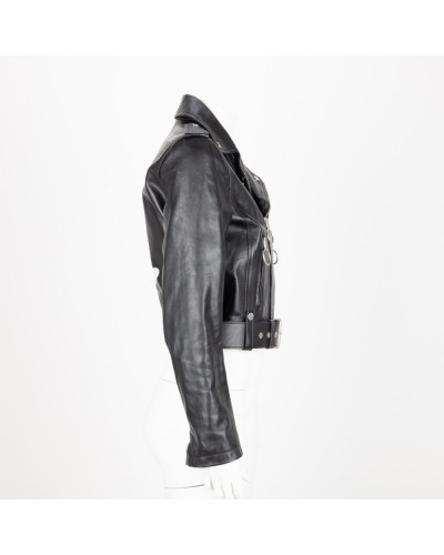 Off-White Kurtka czarina skórzana