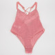 Stella McCartney różowe koronkowe body