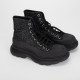 Alexander McQueen Zimowce czarne cekinowe