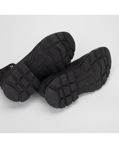 Alexander McQueen Zimowce czarne cekinowe