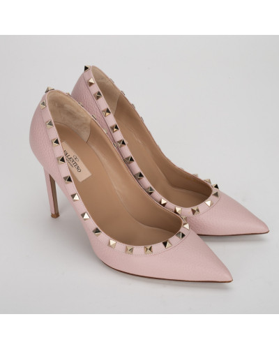 Valentino Szpilki różowe rockstud
