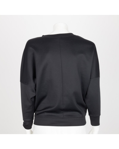Pinko Bluza czarna z aplikacja