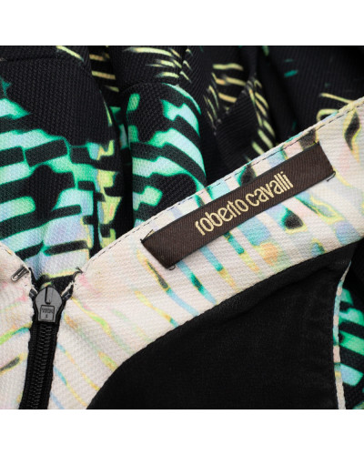 Roberto Cavalli Sukienka czarna we wzór
