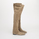 Isabel Marant Kozaki zamszowe khaki