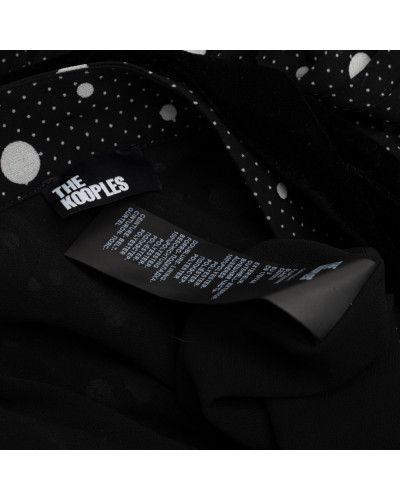 The Kooples Spódnica czarna w grochy