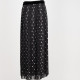 The Kooples Spódnica czarna w grochy