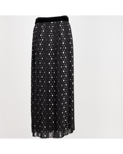 The Kooples Spódnica czarna w grochy