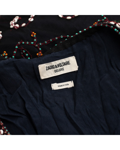 Zadig & Voltaire Sukienka czarna z koralikami