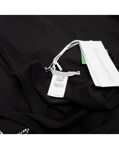 Stella McCartney czarna bluzka z gwiazdkami