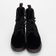 Alexander McQueen Buty czarne aksamitne