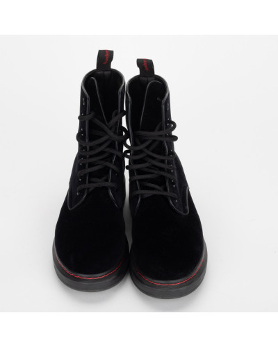 Alexander McQueen Buty czarne aksamitne