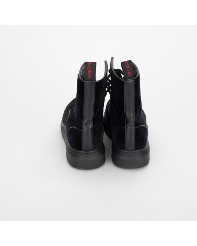 Alexander McQueen Buty czarne aksamitne