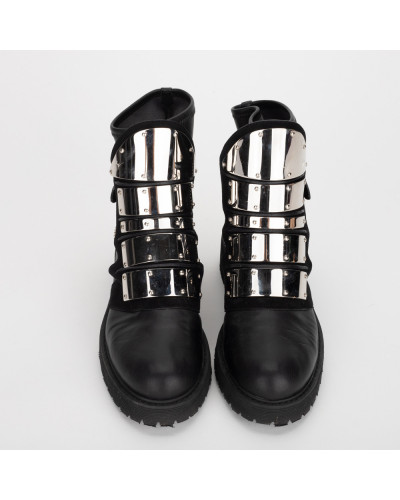 Giuseppe Zanotti  Buty na platformie ze srebrnymi