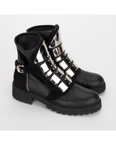 Giuseppe Zanotti  Buty na platformie ze srebrnymi