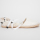 Armani Espadryle białe wiązane
