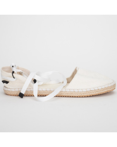 Armani Espadryle białe wiązane
