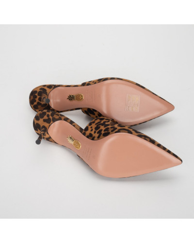 Aquazzura Szpilki w panterkę