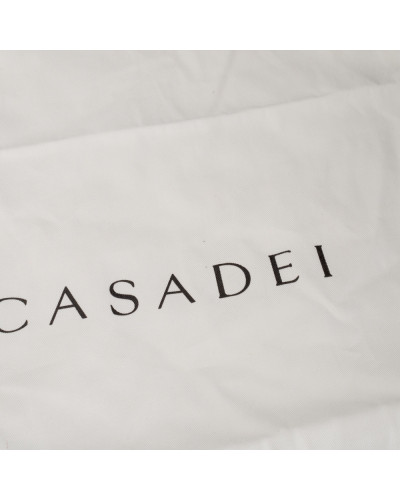 Casadei Koturny białe ze złotą podeszwą