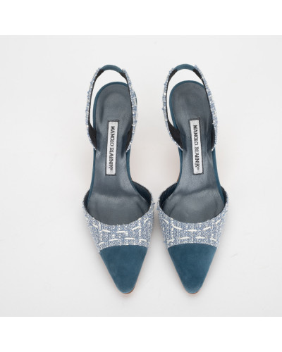 Manolo Blahnik  Buty NIEBIESKIE
