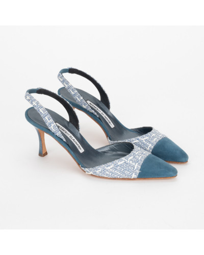 Manolo Blahnik  Buty NIEBIESKIE