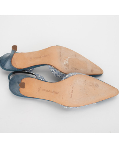 Manolo Blahnik  Buty NIEBIESKIE