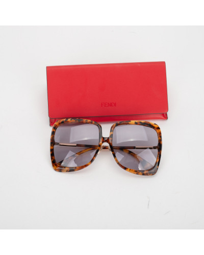 Fendi Okulary brązowe