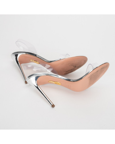 Aquazzura Szpilki nude plessi