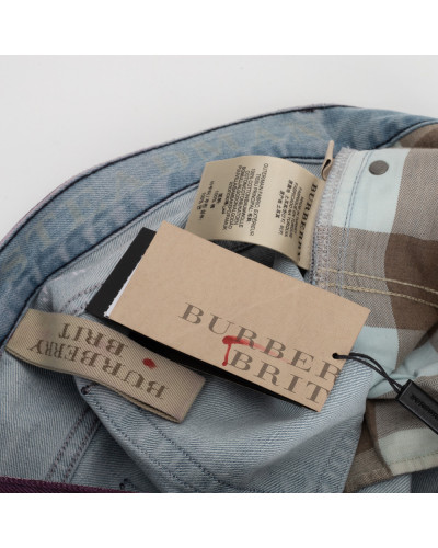 Burberry Spodnie fioletowe męskie