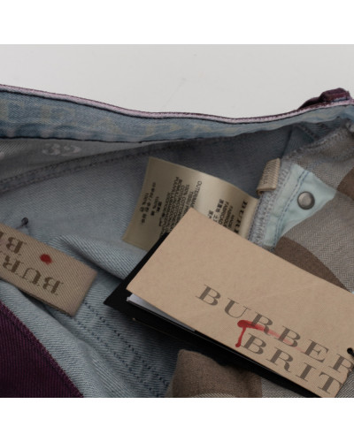 Burberry Spodnie fioletowe męskie