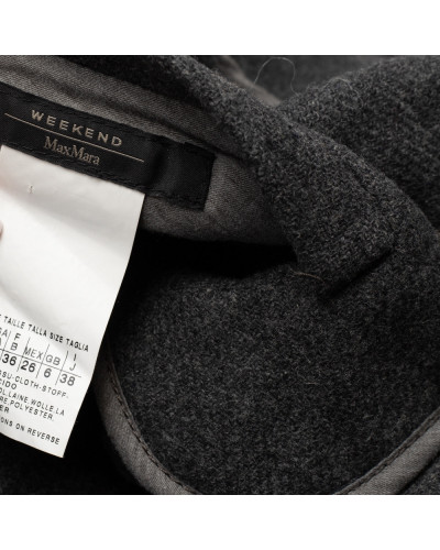 Max Mara wełniany płaszczyk w pepitkę