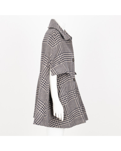 Max Mara wełniany płaszczyk w pepitkę