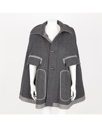 Max Mara wełniany płaszczyk w pepitkę
