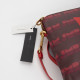 Marc Jacobs bordowa torba w napisy