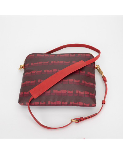 Marc Jacobs bordowa torba w napisy