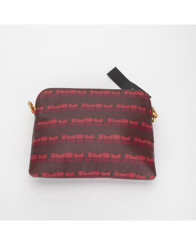 Marc Jacobs bordowa torba w napisy